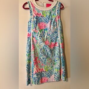 Lilly Pulitzer Sink or Swim Mila Stretch Shift Dress Size 10 EUC RARE